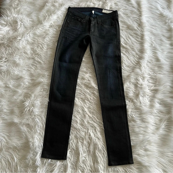 NWOT Rag & Bone Skinny Jeans Blackpool Coated Denim 26 - Picture 2 of 11